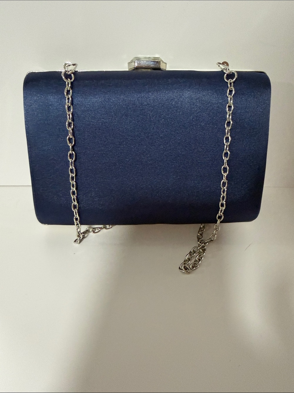 Source Unknown Silver Crystal-Striped Evening Clutch - Picture 3 of 3